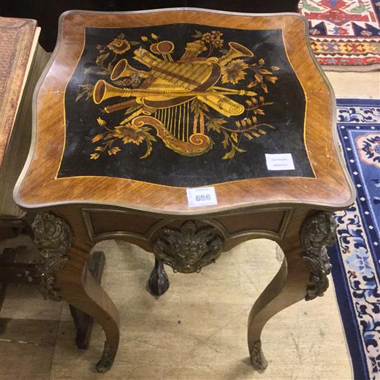 Louis XV style ormolu and kingwood centre table